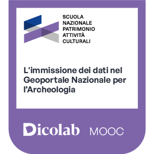 Immissione dei dati nel Geoportale Nazionale per l'Archeologia