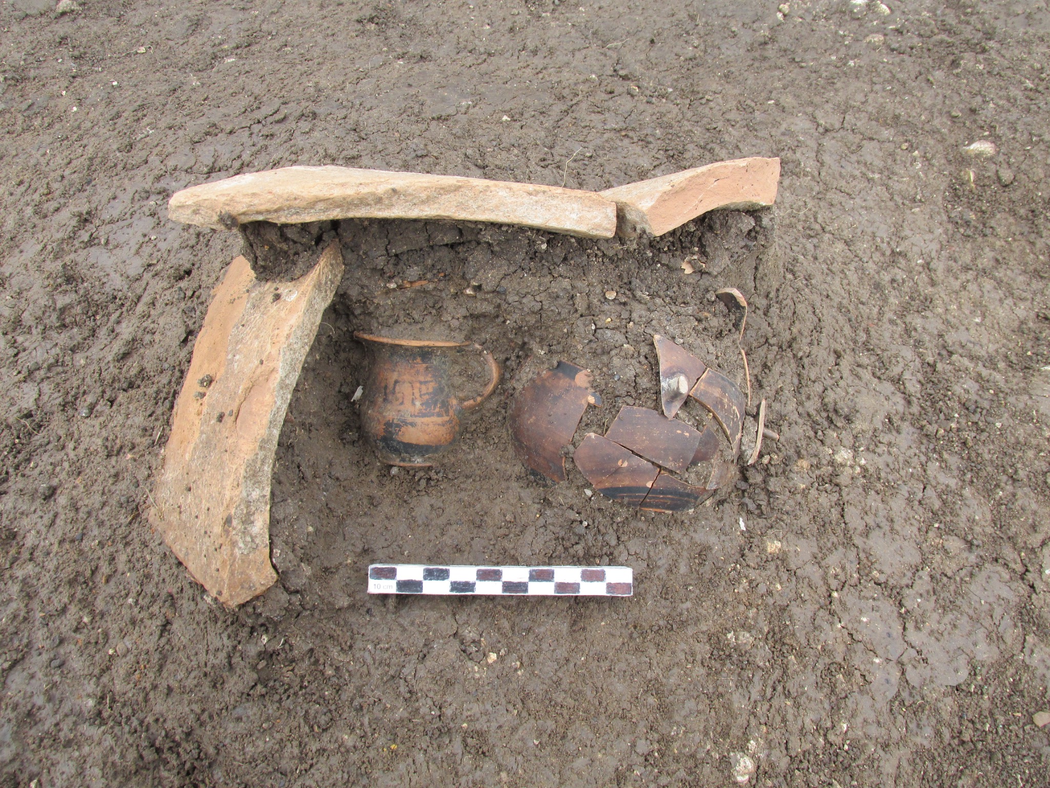 Reperti ceramici documentati in situ