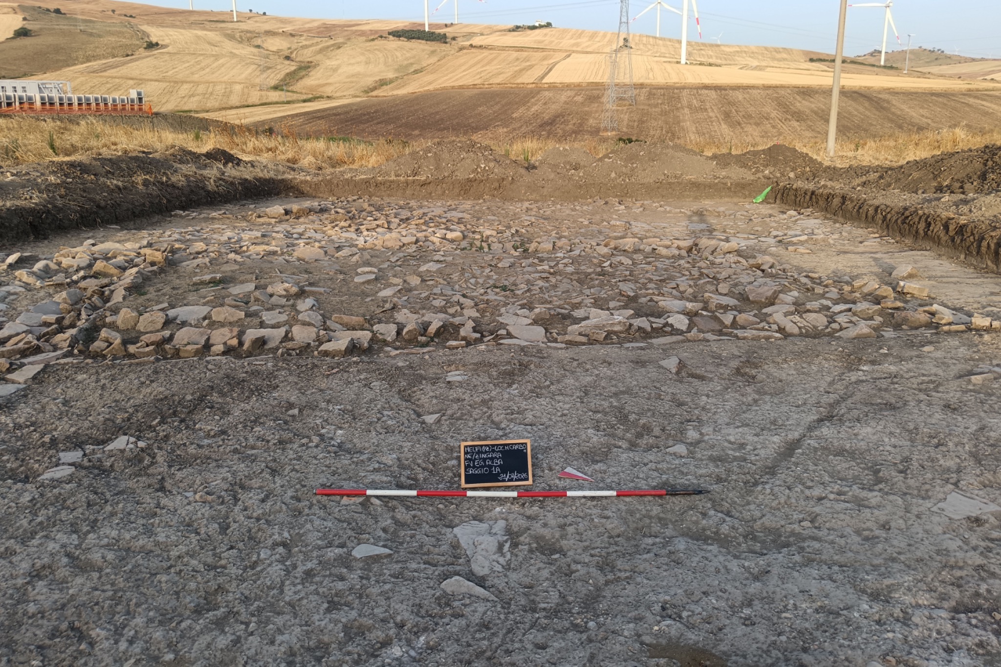 Struttura archeologica documentata in scavo